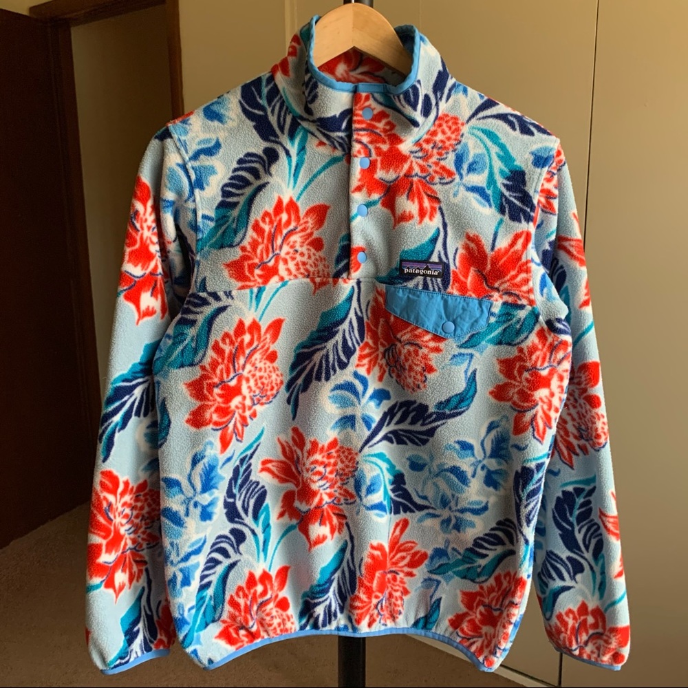 Patagonia Fleece Synchilla 1/4 Snap-T Pullover Sweater Jacket - Picture 1 of 4